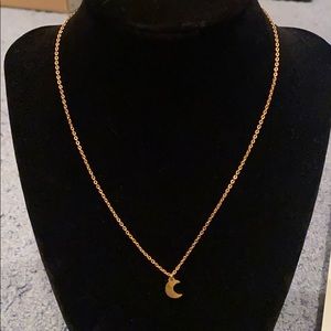 Gold Moon Necklace